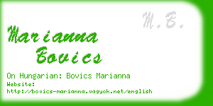 marianna bovics business card